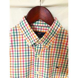 Vineyard Vines Boys L/S Whale Shirt, Multi Color
